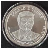 DONALD TRUMP 1oz .999 SILVER ROUND  (350 AA)