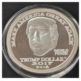 DONALD TRUMP 1oz .999 SILVER ROUND  (350 BZ)