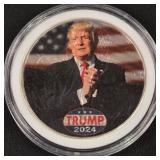 DONALD TRUMP 1oz .999 SILVER ROUND  (350 GL)