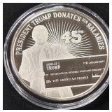 DONALD TRUMP 1oz .999 SILVER ROUND  (350 FX)