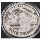 DONALD TRUMP 1oz .999 SILVER ROUND  (350 FY)