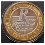 LIMITED EDITION $10 .999 SILVER TOKEN (551 B85)