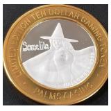 PALMS - .999 FINE SILVER GAMING TOKEN (551 A17)