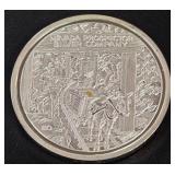 TWO OZ  .999 FINE SILVER COIN (841 U)