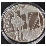 DONALD TRUMP 1oz .999 SILVER ROUND  (350 BY)