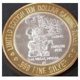 SILVER CITY .999 FINE SILVER GAMING TOKEN (551 A67