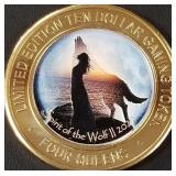 FOUR QUEENS $10 GAMING TOKEN (658 E)