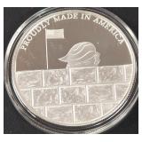 DONALD TRUMP 1oz .999 SILVER ROUND  (350 EZ)