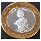 PALMS - .999 FINE SILVER GAMING TOKEN (551 A27)