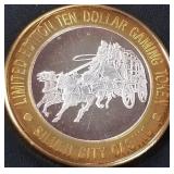 .999 FINE SILVER GAMING TOKEN (551 A46)