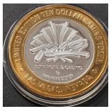 LIMITED EDITION $10 .999 SILVER TOKEN (551 B74)