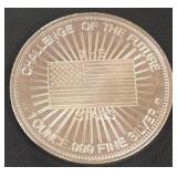 1oz .999 FINE SILVER COIN (814 J)