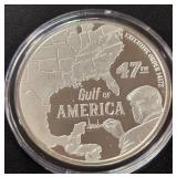 DONALD TRUMP 1oz .999 SILVER ROUND  (350 EF)
