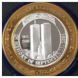 PLAZA - .999 FINE SILVER GAMING TOKEN (551 B34)