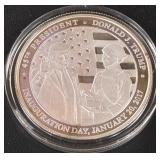 DONALD TRUMP 1oz .999 SILVER ROUND  (350 AL)