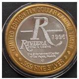 LIMITED EDITION $10 .999 SILVER TOKEN (551 B86)