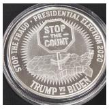 TRUMP VS BIDEN1oz .999 SILVER ROUND  (350 FQ)
