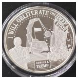 DONALD TRUMP 1oz .999 SILVER ROUND  (350 CS)