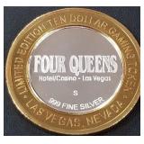 FOUR QUEENS .999 SILVER TOKEN (551 C42)