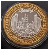 LIMITED EDITION $10 .999 SILVER TOKEN (551 B98)