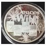 1oz .999 FINE SILVER COIN (885 T)