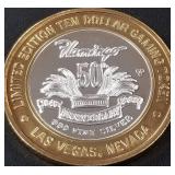 FLAMINGO - .999 FINE SILVER GAMING TOKEN (551 B15)