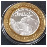 .999 FINE SILVER GAMING TOKEN (551 A77)