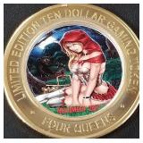 FOUR QUEENS $10 GAMING TOKEN (658 P)