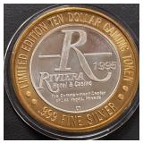 LIMITED EDITION $10 .999 SILVER TOKEN (551 B91)