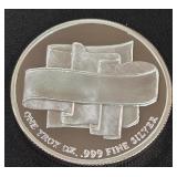 1oz .999 FINE SILVER COIN (814 W)
