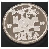 TWO OZ  .999 FINE SILVER COIN (841 Y)