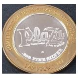 PLAZA - .999 FINE SILVER GAMING TOKEN (551 B39)