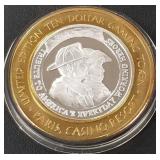 PARIS LV - .999 FINE SILVER GAMING TOKEN (551 A5)