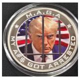 DONALD TRUMP 1oz .999 SILVER ROUND  (350 DG)