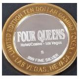 FOUR QUEENS .999 SILVER TOKEN (551 C38)