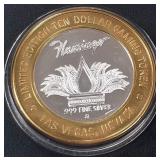 FLAMINGO - .999 FINE SILVER GAMING TOKEN (551 B4)
