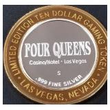 FOUR QUEENS .999 SILVER TOKEN (551 C41)