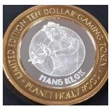 .999 FINE SILVER GAMING TOKEN (551 B28)