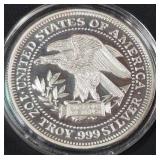 1oz .999 FINE SILVER COIN (885 J)
