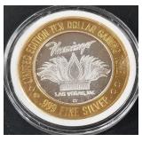 FLAMINGO - .999 FINE SILVER GAMING TOKEN (551 B17)