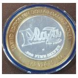 PLAZA - .999 FINE SILVER GAMING TOKEN (551 B20)