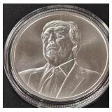 DONALD TRUMP 1oz .999 SILVER ROUND  (350 BC)
