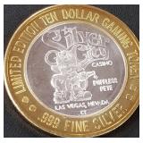 SILVER CITY .999 FINE SILVER GAMING TOKEN (551 A69