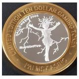 PALMS - .999 FINE SILVER GAMING TOKEN (551 A32)