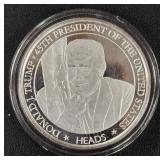 DONALD TRUMP 1oz .999 SILVER ROUND  (350 K)