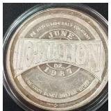 1oz .999 FINE SILVER COIN (874 H)