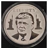 DONALD TRUMP 1oz .999 SILVER ROUND  (350 V)
