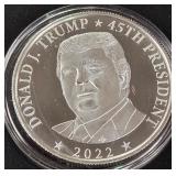 DONALD TRUMP 1oz .999 SILVER ROUND  (350 EQ)