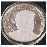 DONALD TRUMP 1oz .999 SILVER ROUND  (350 AQ)