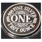 1oz .999 FINE SILVER COIN (815 P)